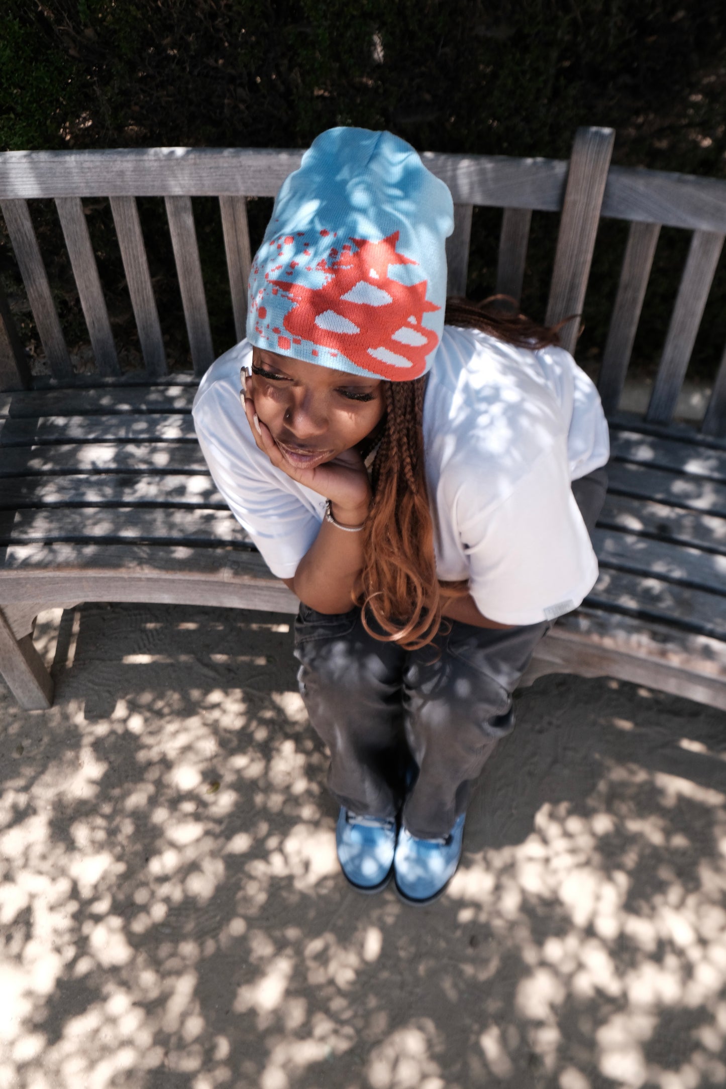 Boogy Boyz Star Beanie (Sky Blue)